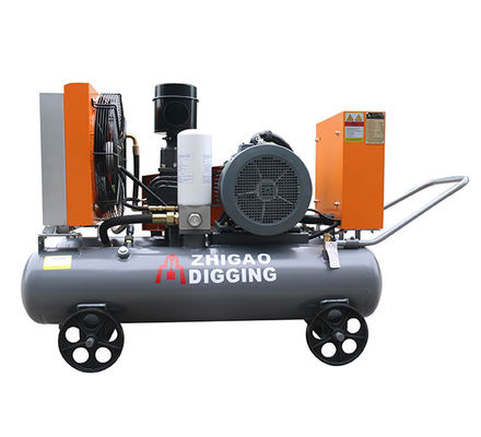 Compressor de ar bonde do poço de água do deslocamento, compressor de ar industrial da série móvel